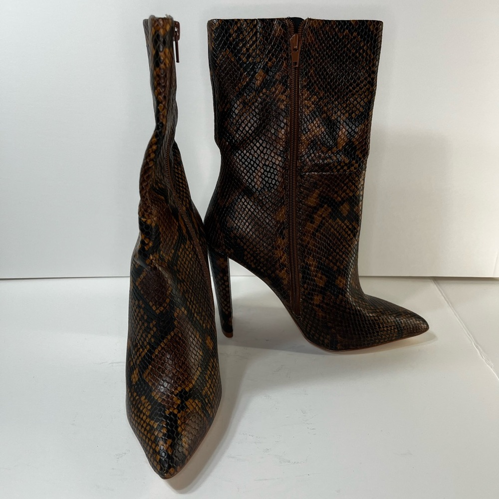Aldo Snakeskin Booties 9